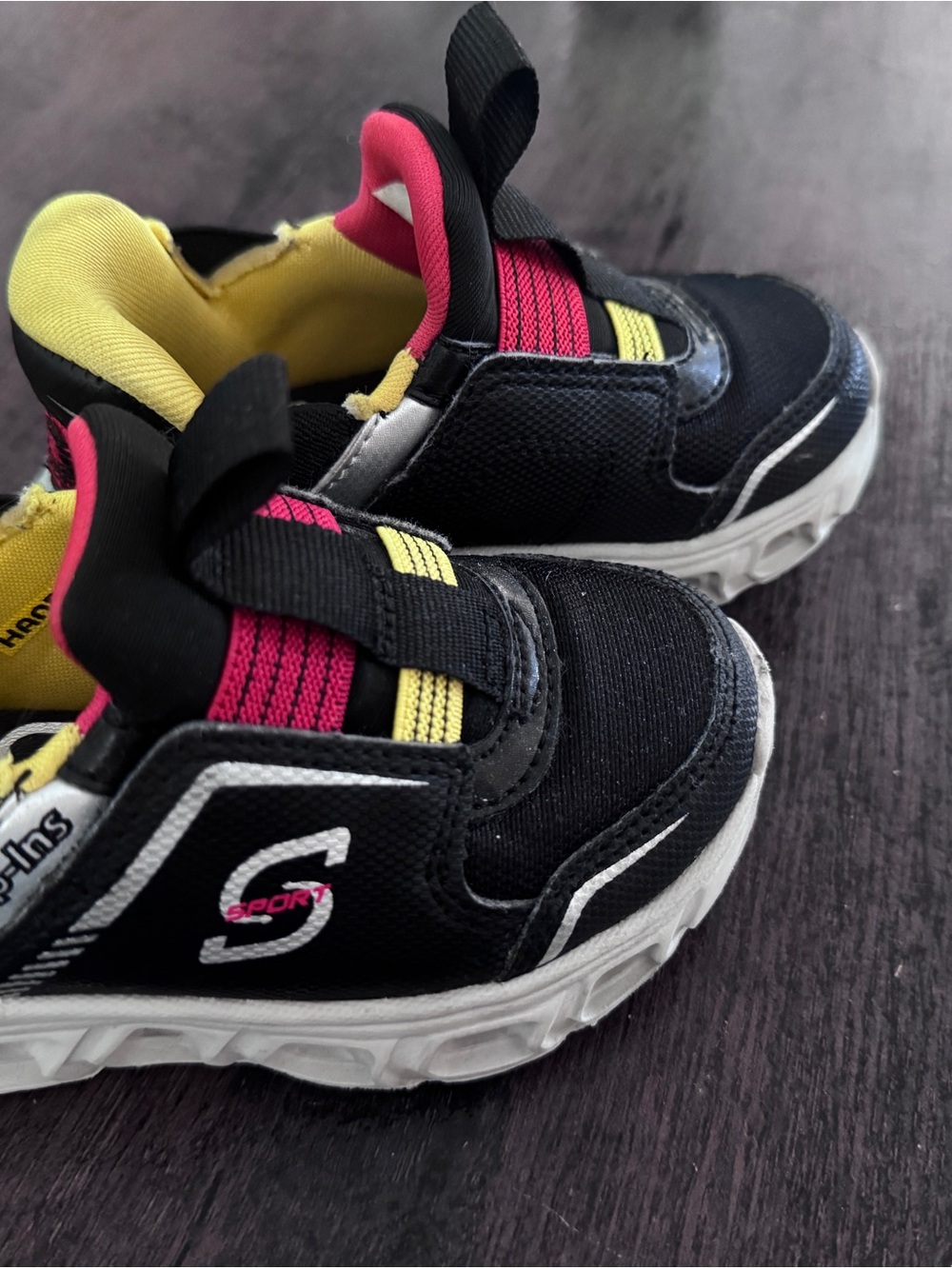 Skechers boys light up Sport Sneakers with Red & Yellow Accents